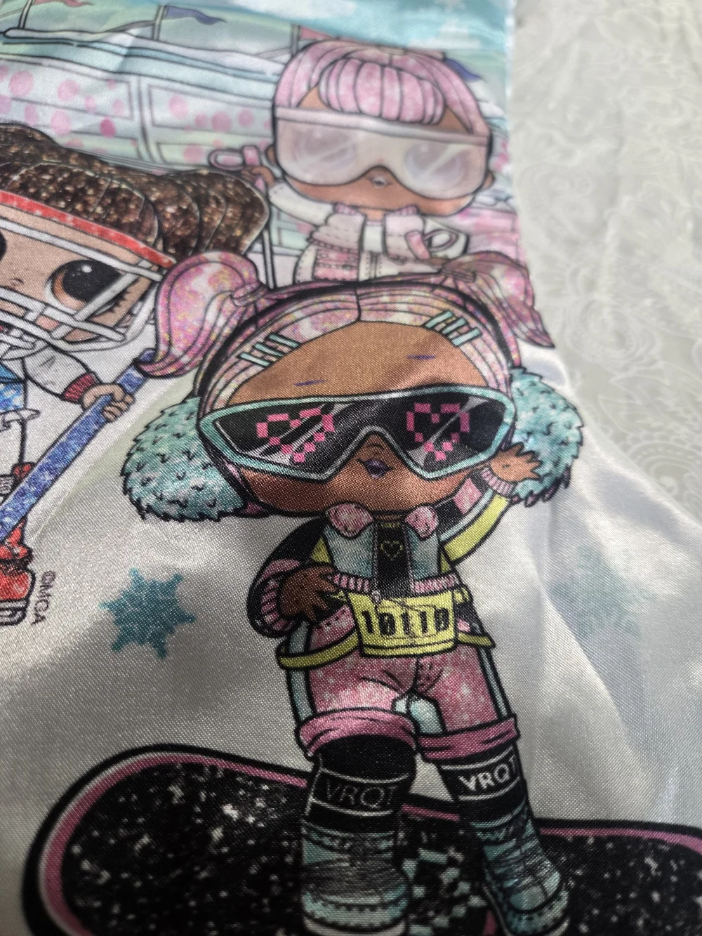 LOL Christmas Stocking Kids Holiday Gift Ski Girls Dolls Blue Pink